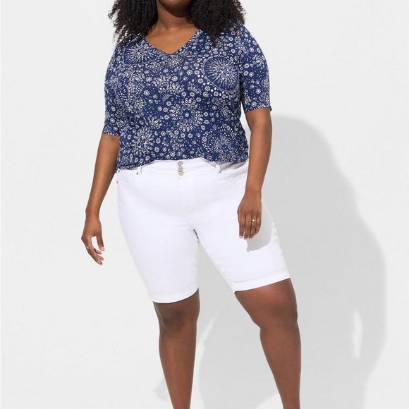 NWT Torrid Tunic Super Soft V-Neck Side Slit Tee - Picture 5 of 5